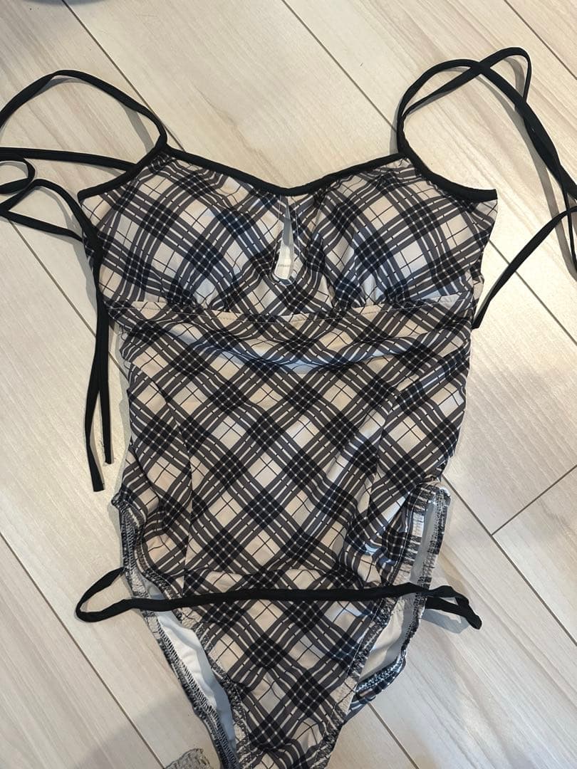 andmary アンドマリー Nadia check swimsuit