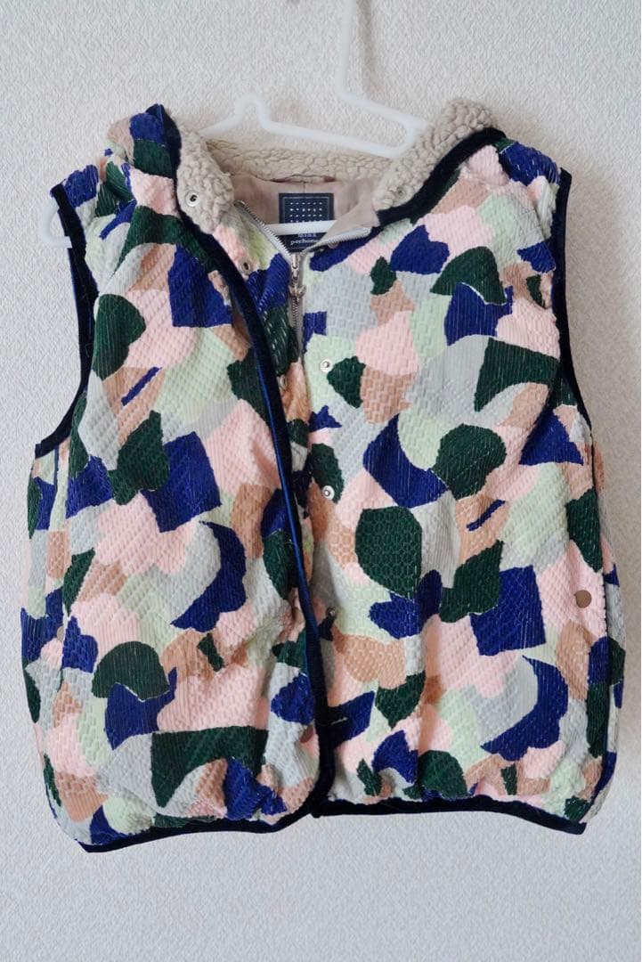 正規品 ミナペルホネン foliage ダウンベスト 38 ピンクmix