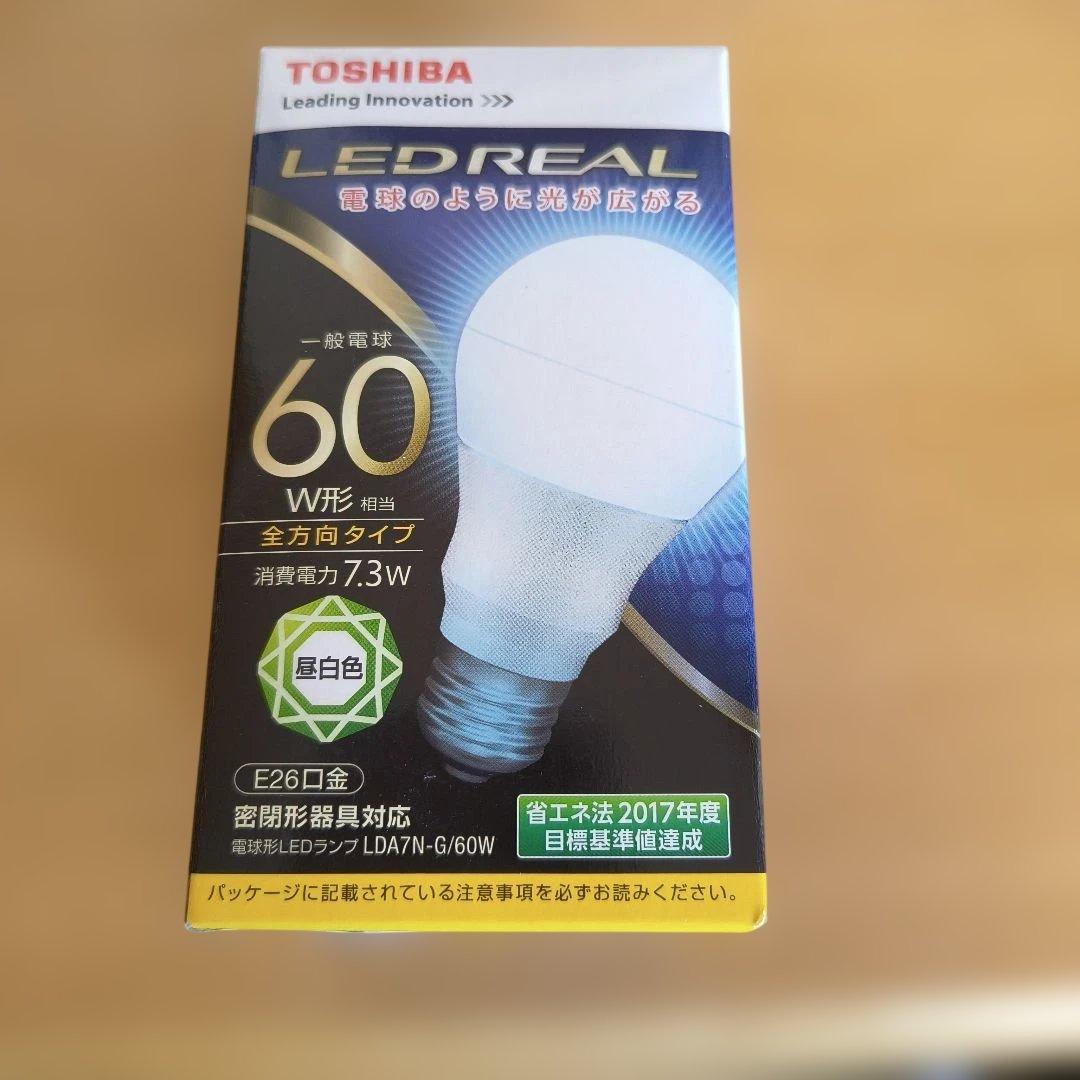 東芝 LED電球 一般電球形 LDA8L-G/60W、LDA7N-G/60W