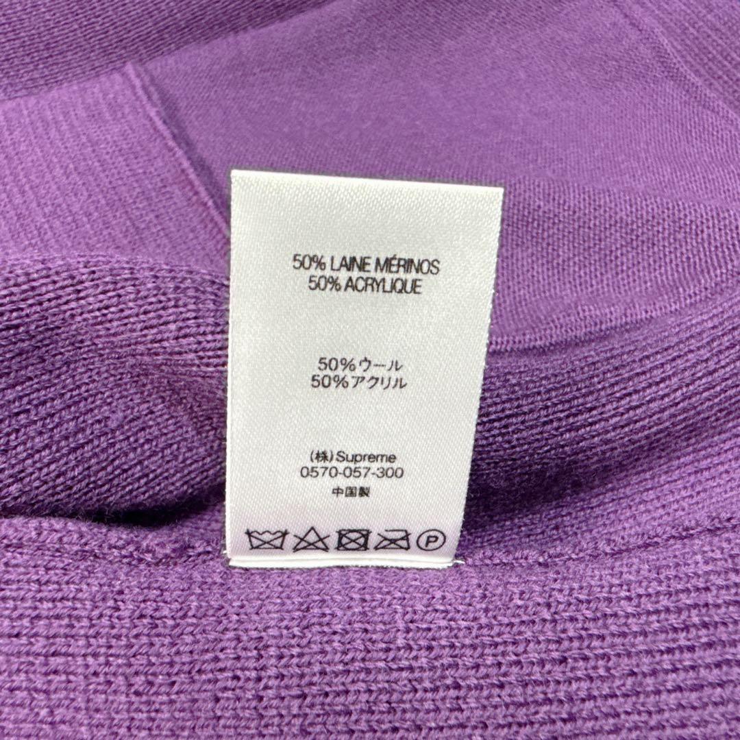 トップス supreme logo trim zip up cardigan 21ss M