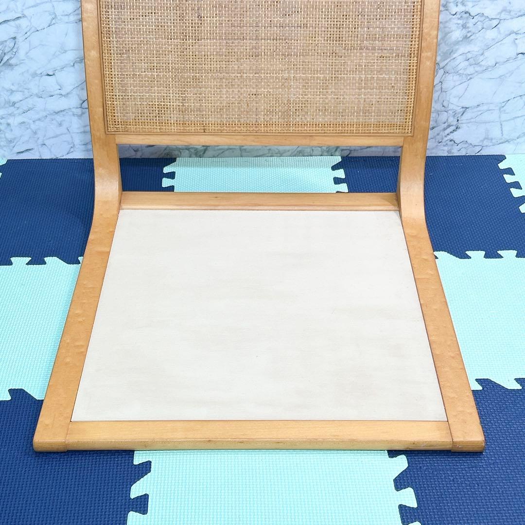 TENDO 天童木工 メープル材 座椅子 5559MP 4脚セット 原好輝 籐