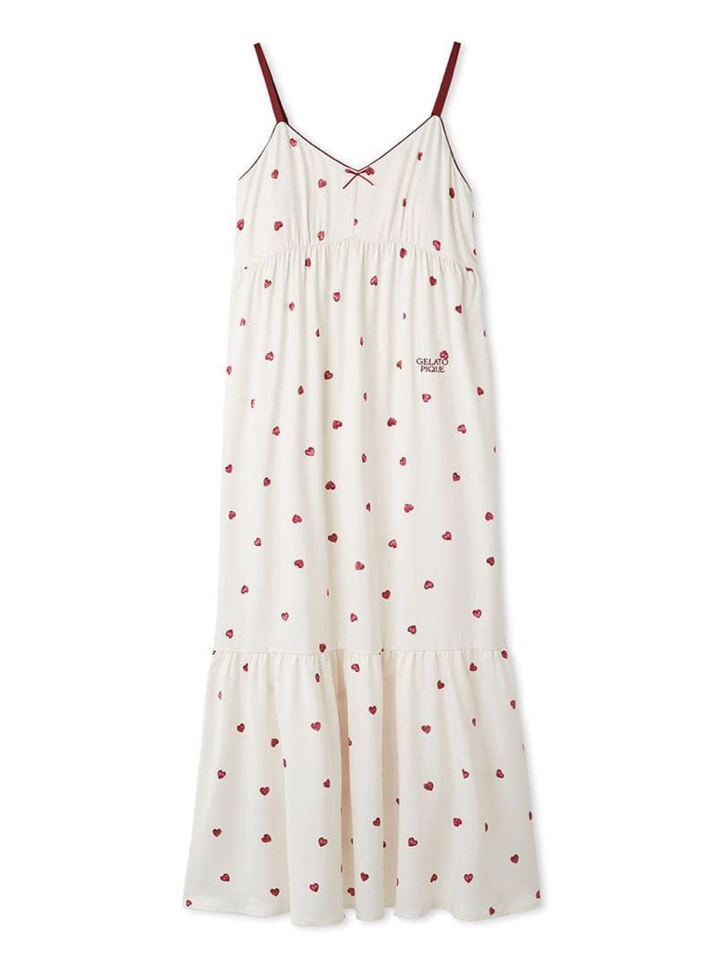 gelato pique バレンタイン サテン ハートネグリジェ