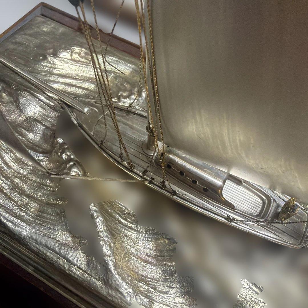 銀製 ヨット スターリングシルバー Sterling 帆船模型 昭和レトロ