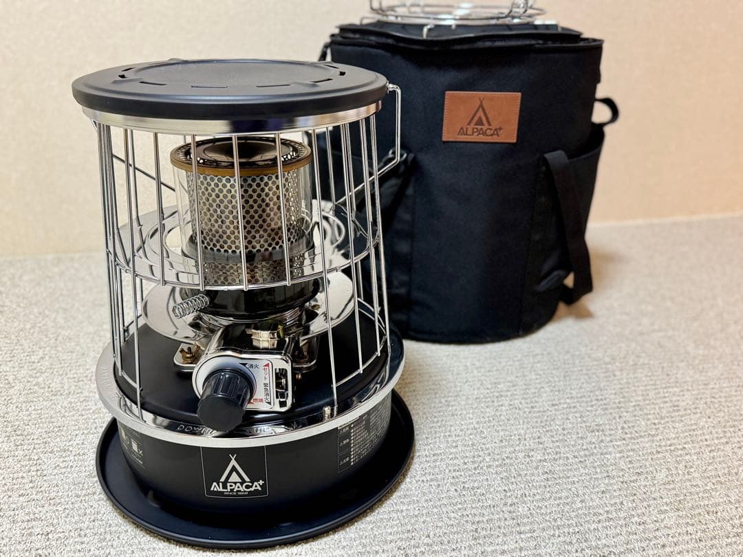 ALPACA ストーブ ブラック 収納バッグ付き