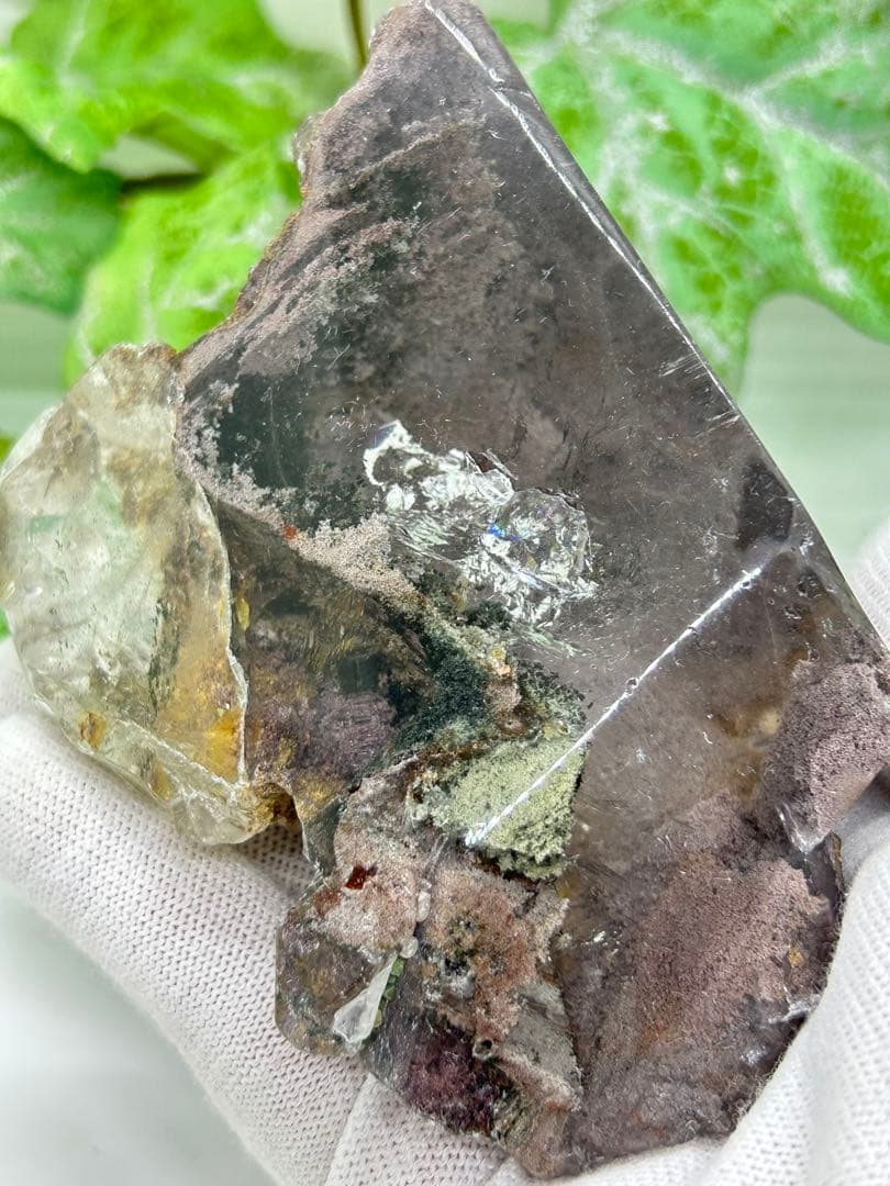 天然石　四季ガーデンクォーツ原石　No.715