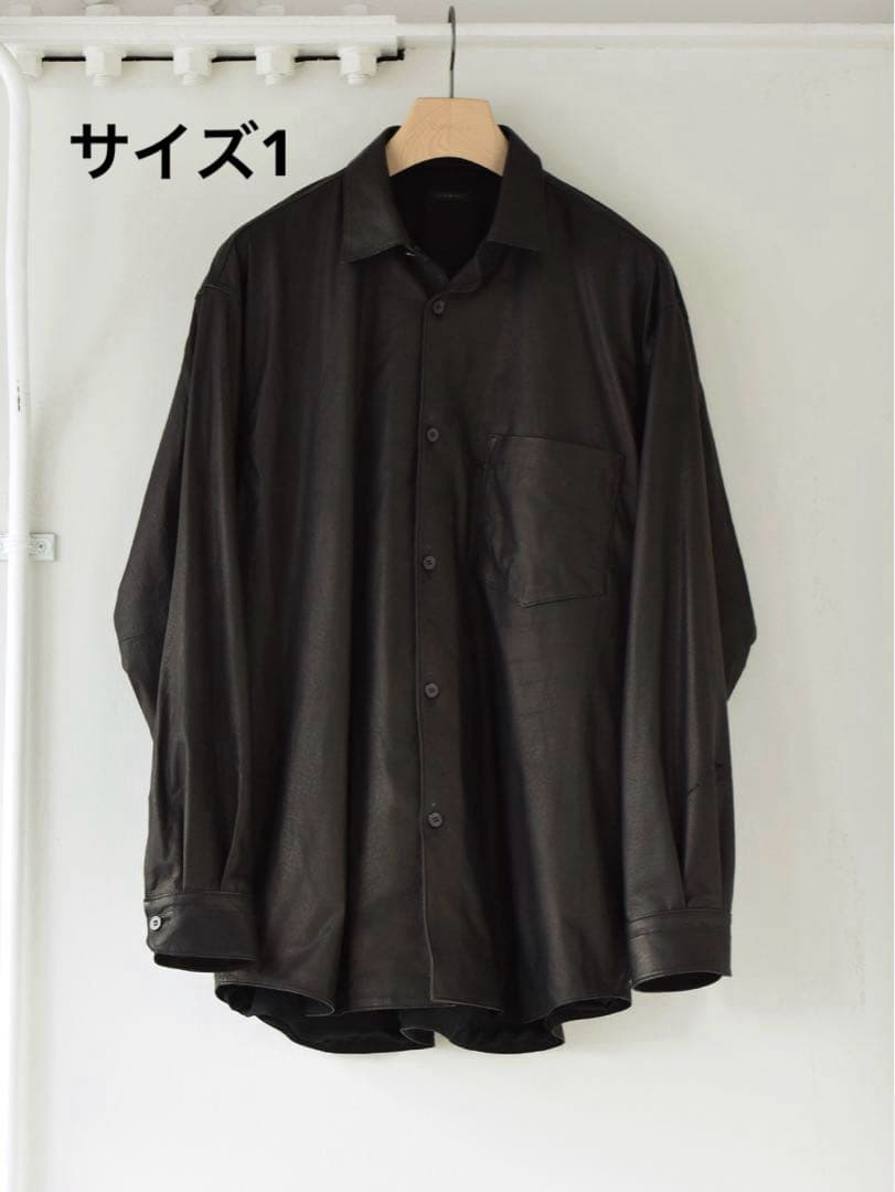COMOLIコモリ20AW ディアスキン レザーシャツ ジャケット サイズ1