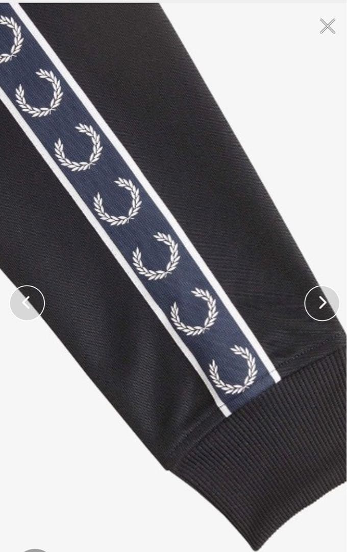 フレッドペリー　Contrast Tape Track Jacket ネイビー