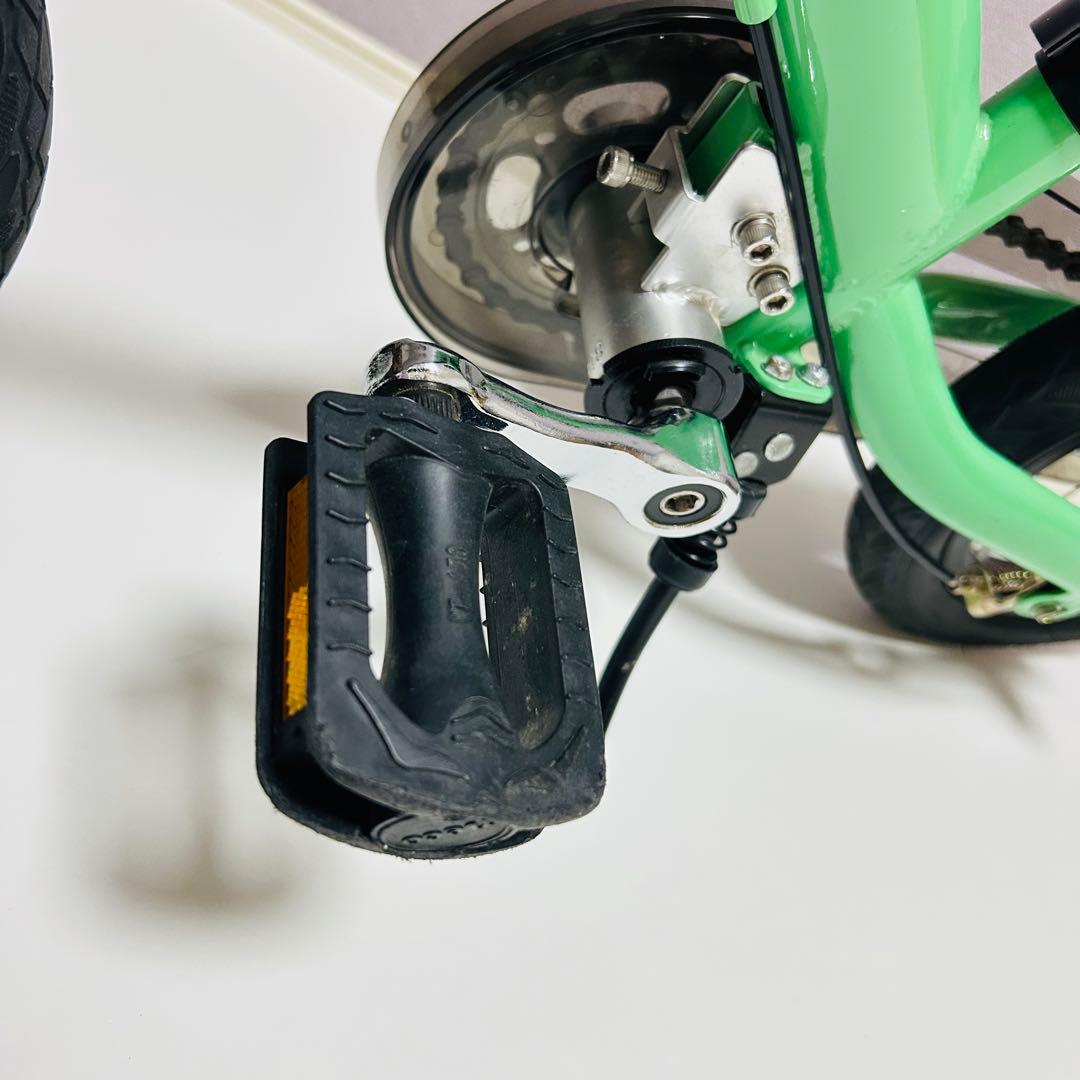 【ほぼ未使用】へんしんバイク2 エメラルドグリーン 緑 自転車 ストライダー