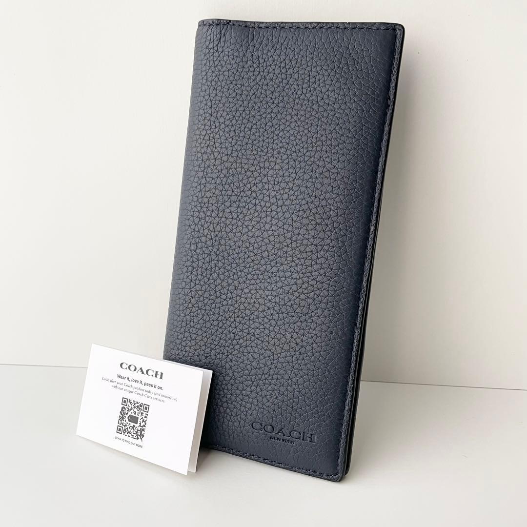 コーチ COACH 長財布 メンズ ブレスト ポケット ウォレット レザー 新品