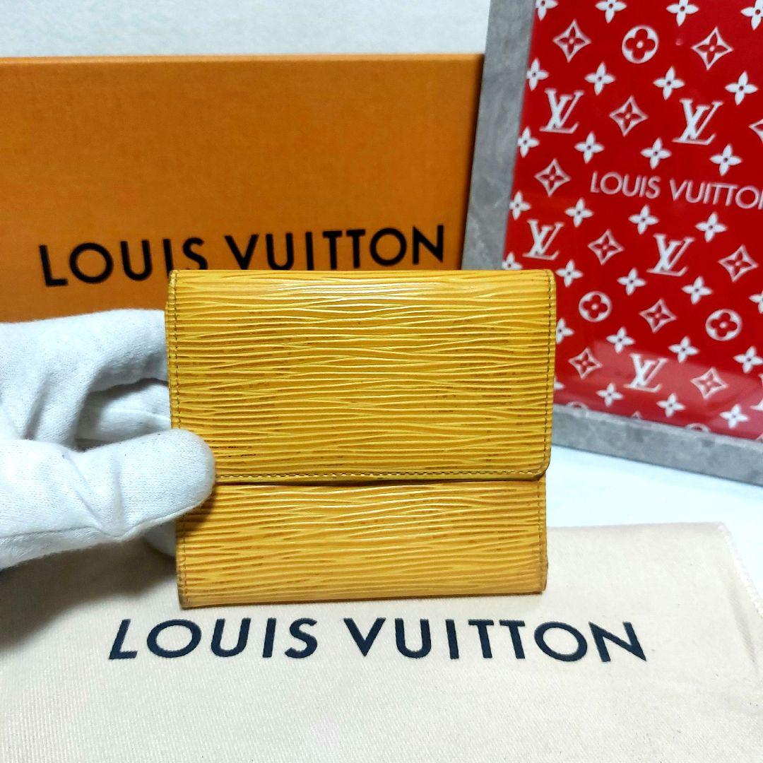 美品 Louis Vuitton ルイヴィトン エピ Wホック 三つ折財布