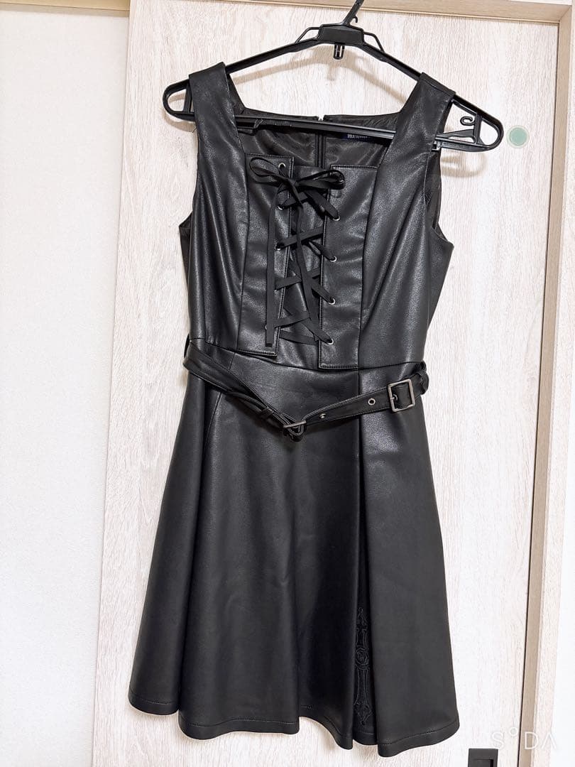 Moi-meme-Moitie合皮ワンピース