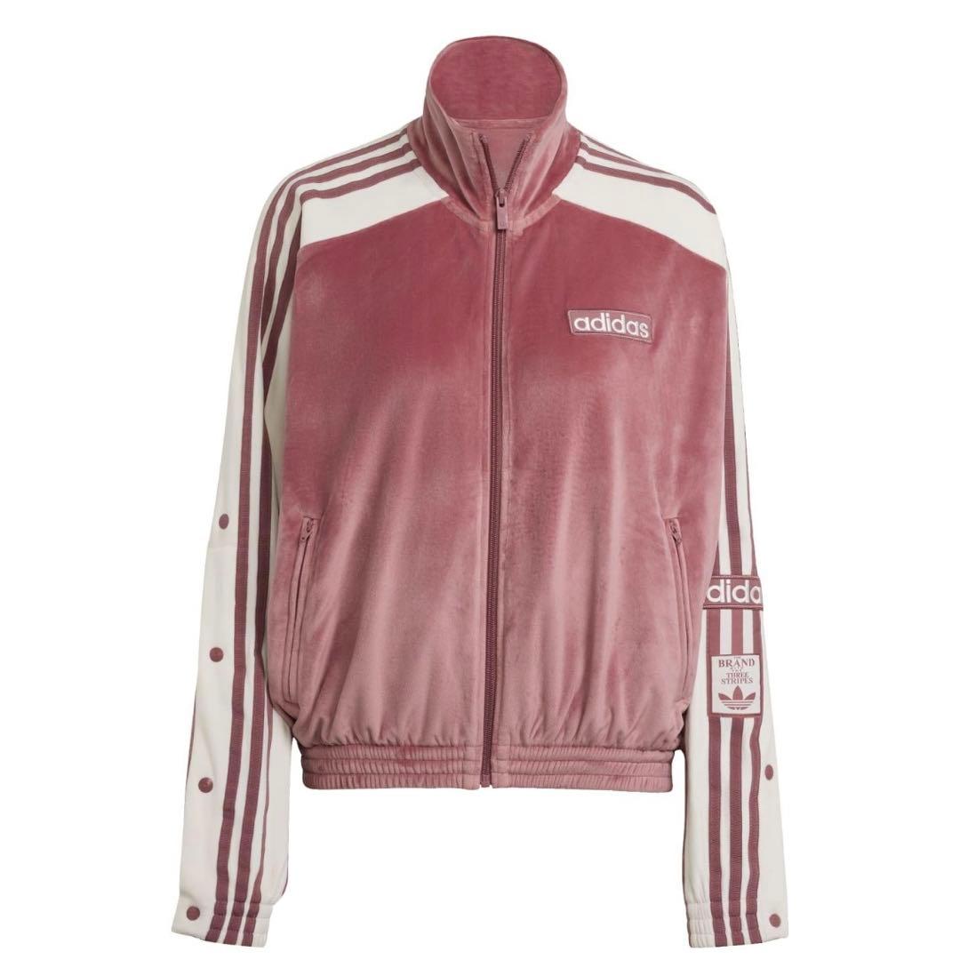 新品S⭐️adidas アディブレイク ベロア トラックトップ &パンツ ピンク