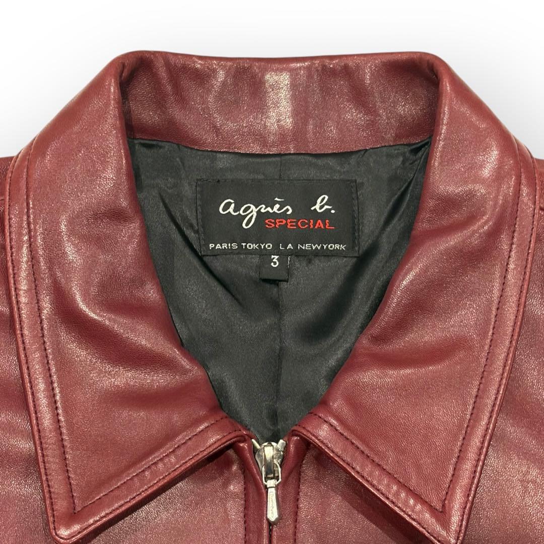agnes b. SPECIAL ジップレザージャケット アニエスベー