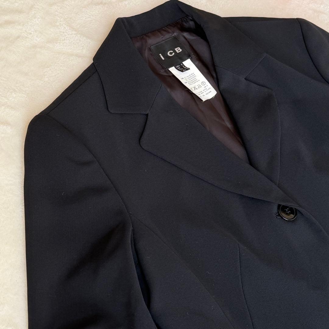 アイシービーiCB パンツスーツ　セットアップ 11号 ブラック　トリアセート