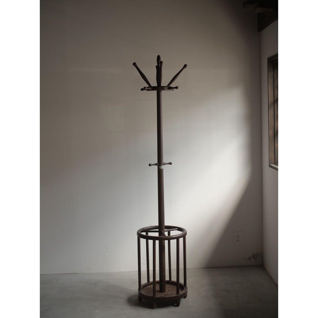 ナジコ　傘立て　ポールハンガー　洋服　古家具　古道具　アンティーク　昭和レトロ