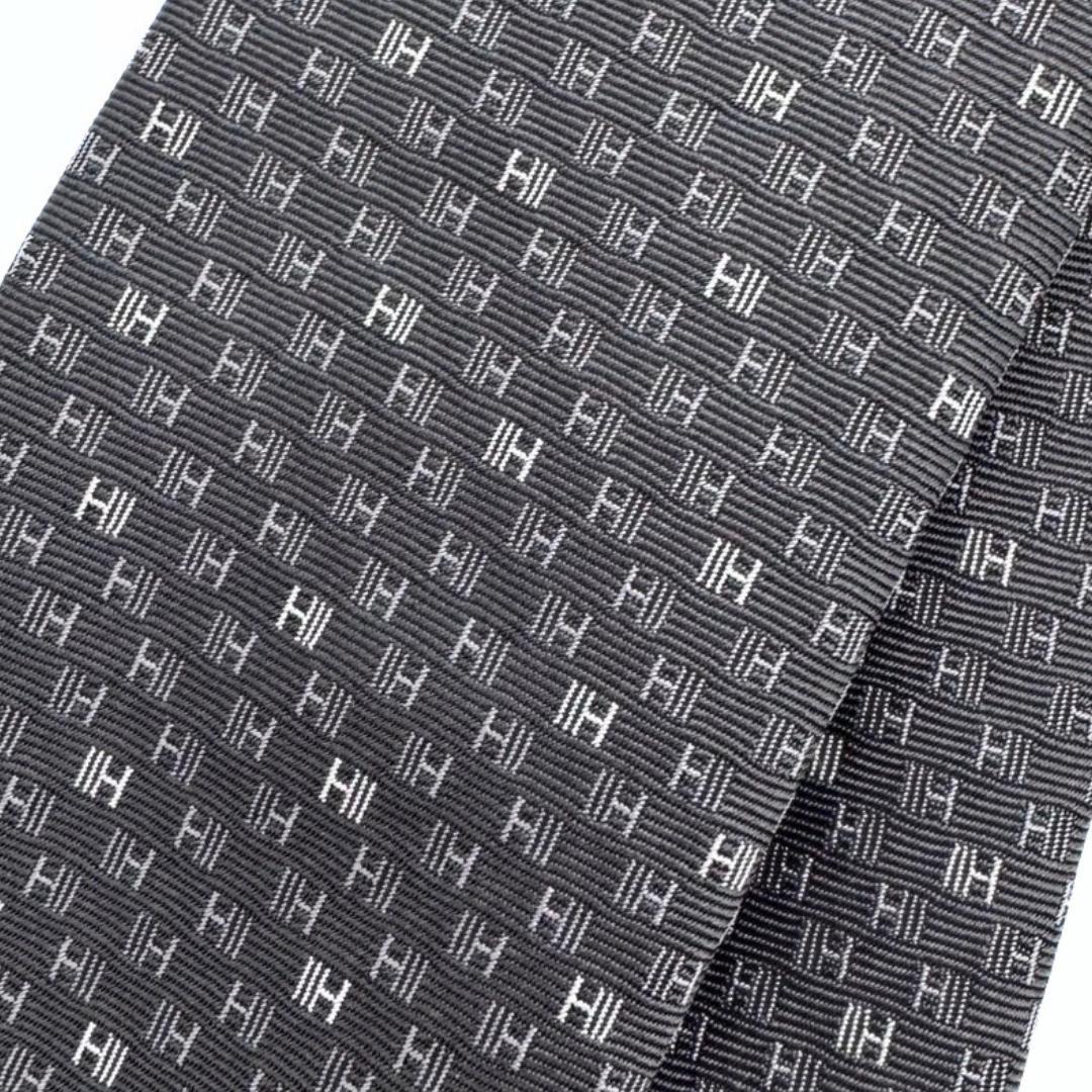 きなこ【未使用】Hermès エルメス ネクタイ H柄 シルク100％