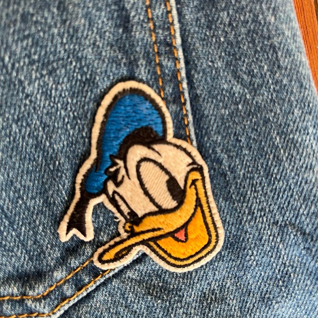 GUCCI デニムパンツ ディズニーコラボ ドナルドダック刺繍 24 イタリア製