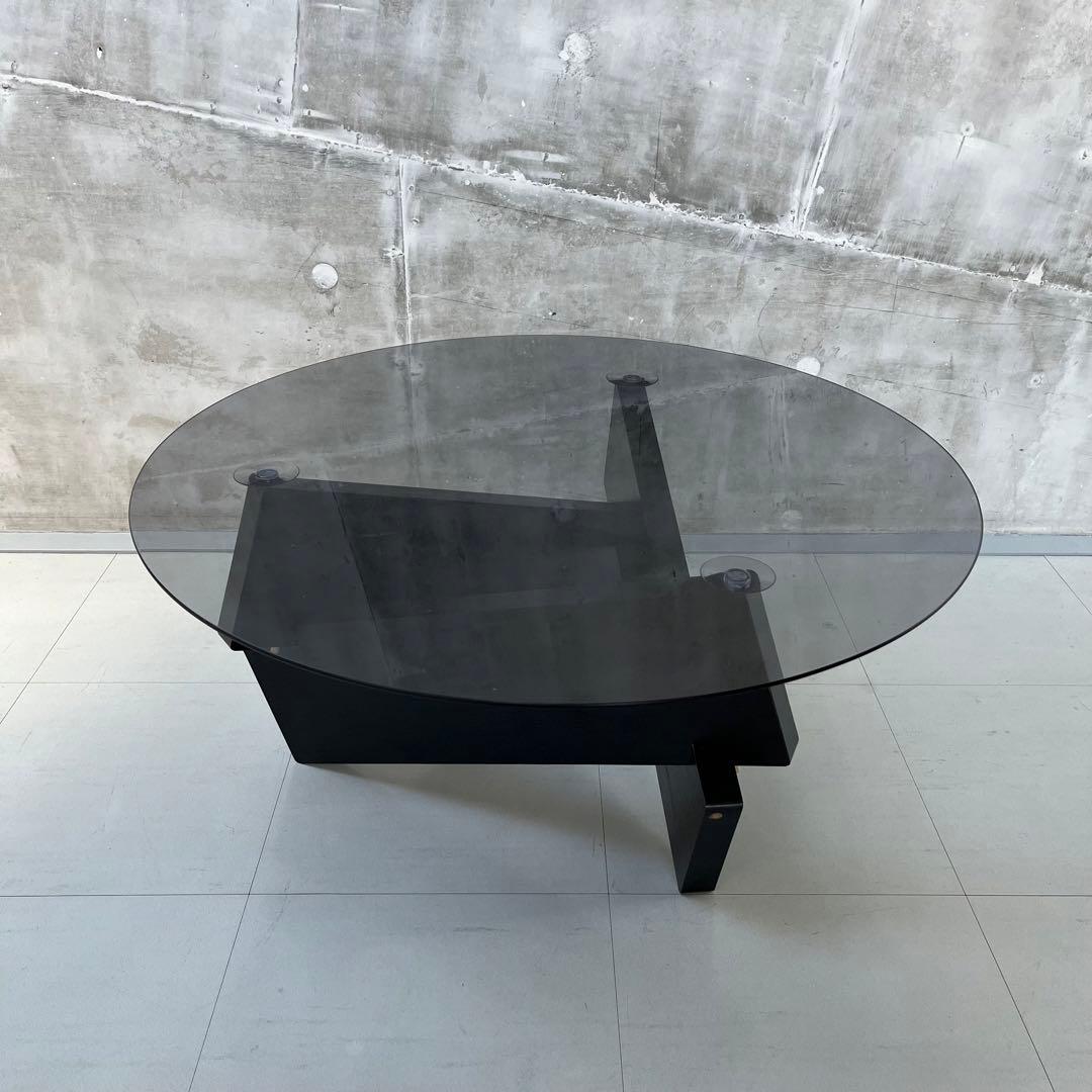 【北欧】リプロダクト ガラステーブル ウッド脚