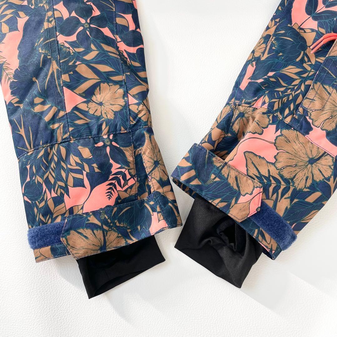 4456 【極美品】ロキシー ROXY ジャケット スノボウェア 花柄 ネイビー