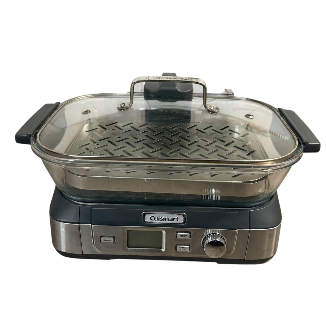 Cuisinart 電気蒸し器 スチームクッカー ガラス蓋