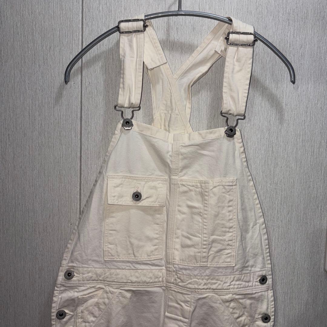 orSlow サイズXS （Mサイズ可）　　　ホワイト コットンサロペット