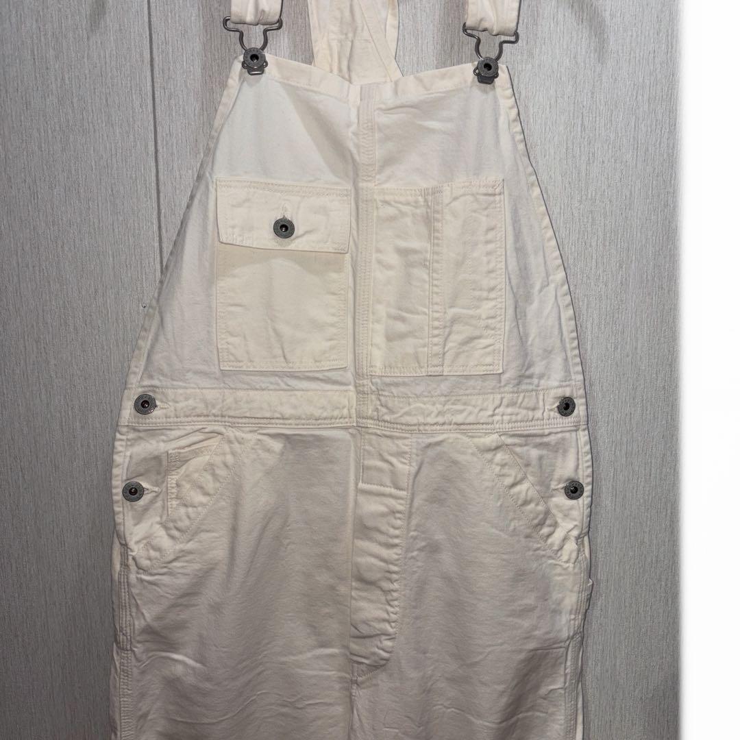 orSlow サイズXS （Mサイズ可）　　　ホワイト コットンサロペット