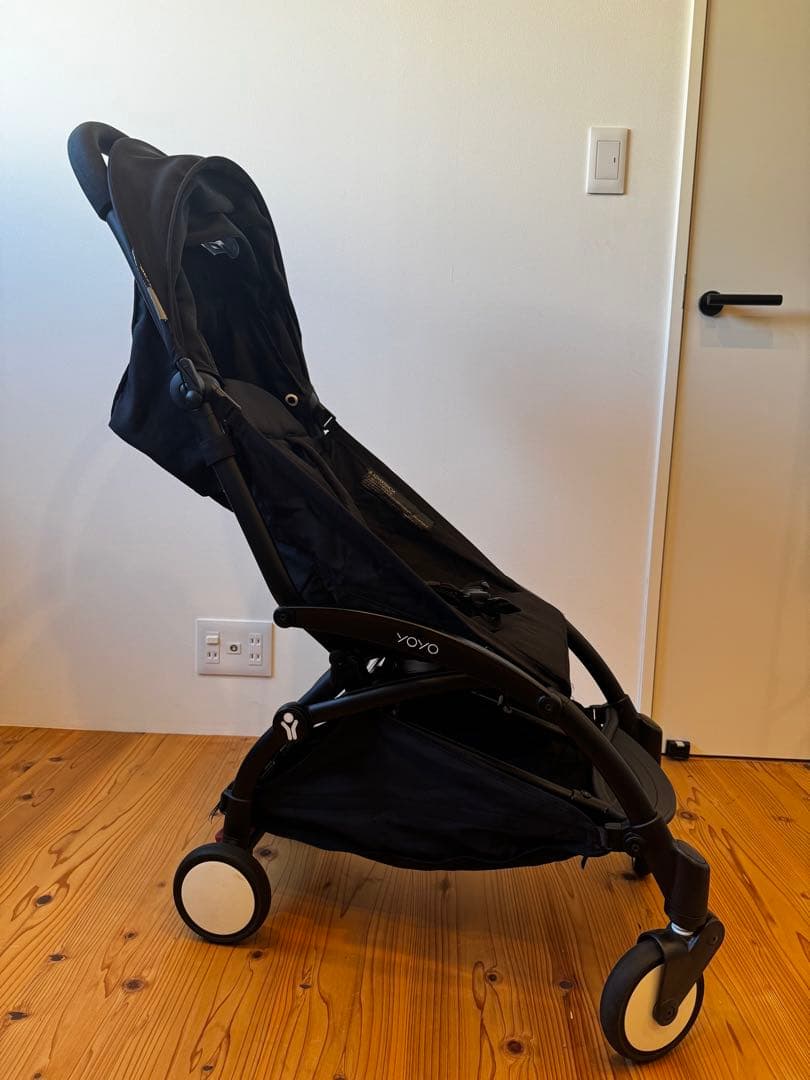 ベビーゼン ベビーカー ヨーヨープラス 6+ ブラックフレーム　レインカバー付き