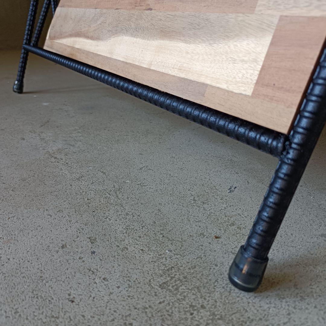 ウェルカムボード アイアン木目 585mm x 395mm