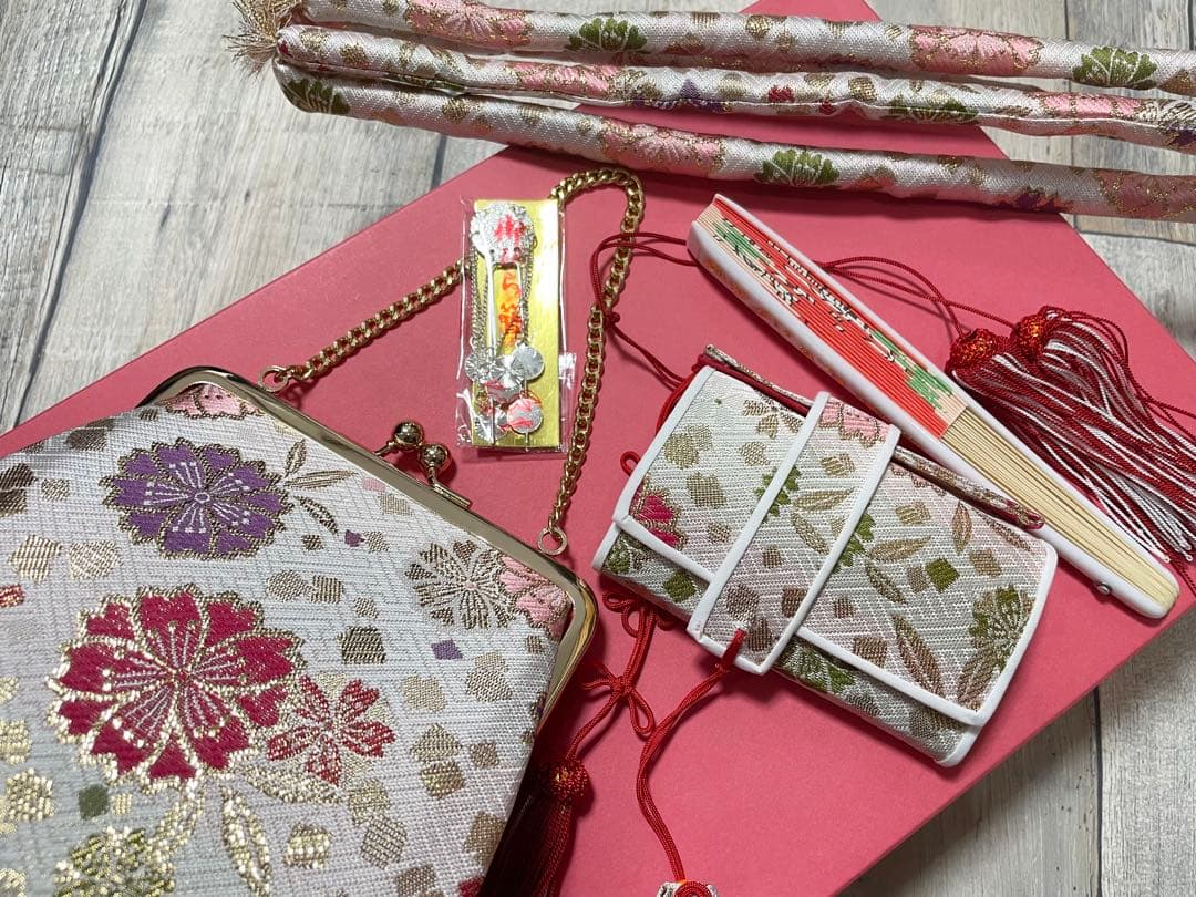 四つ身着物　１５点セット　七五三　女の子　着物セット　１１５-１２５　水色　花柄