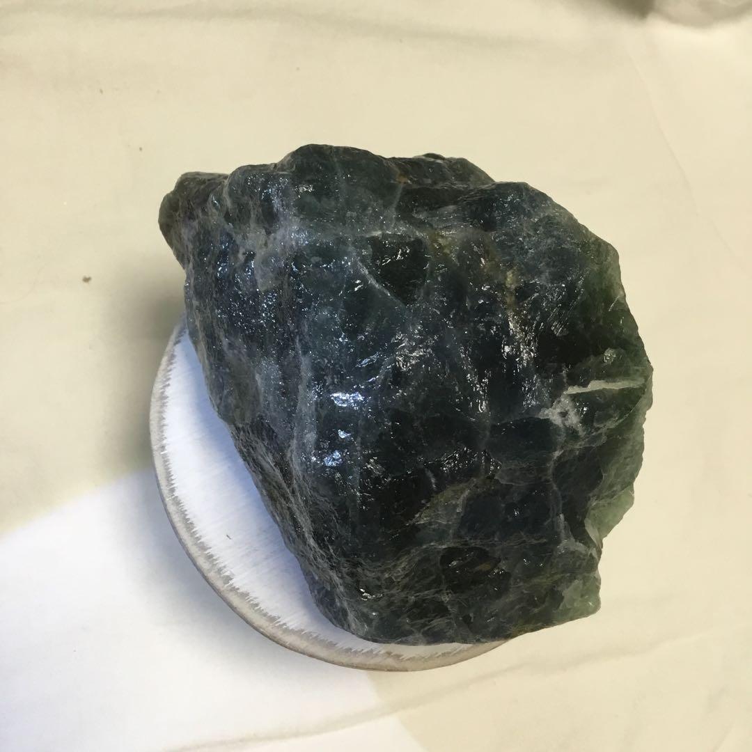 蛍光鉱物　強蛍光フローライト　約1,200g 産地湖南省　蛍石