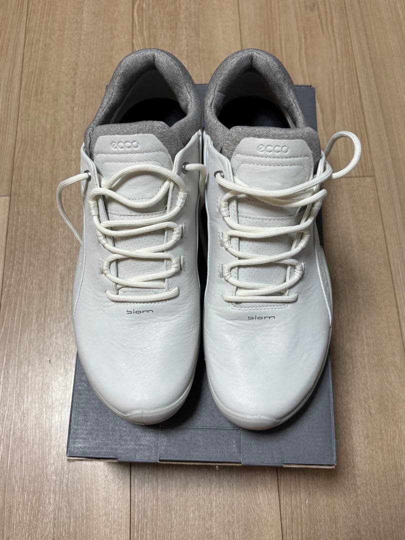 【prin】【未使用】ECCO ゴルフシューズ　ホワイト 26.5センチ