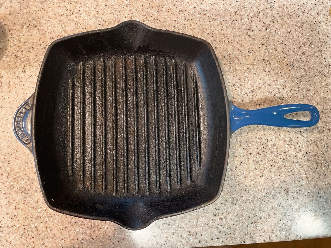 ★お値下げ★ ル・クルーゼ　 スクエア・スキレットグリル　補助ハンドル付き