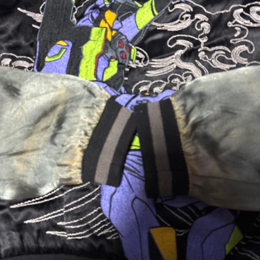 【希少】エヴァンゲリオン × 錦 サテン リバーシブルスカジャン 綾波レイ　XL