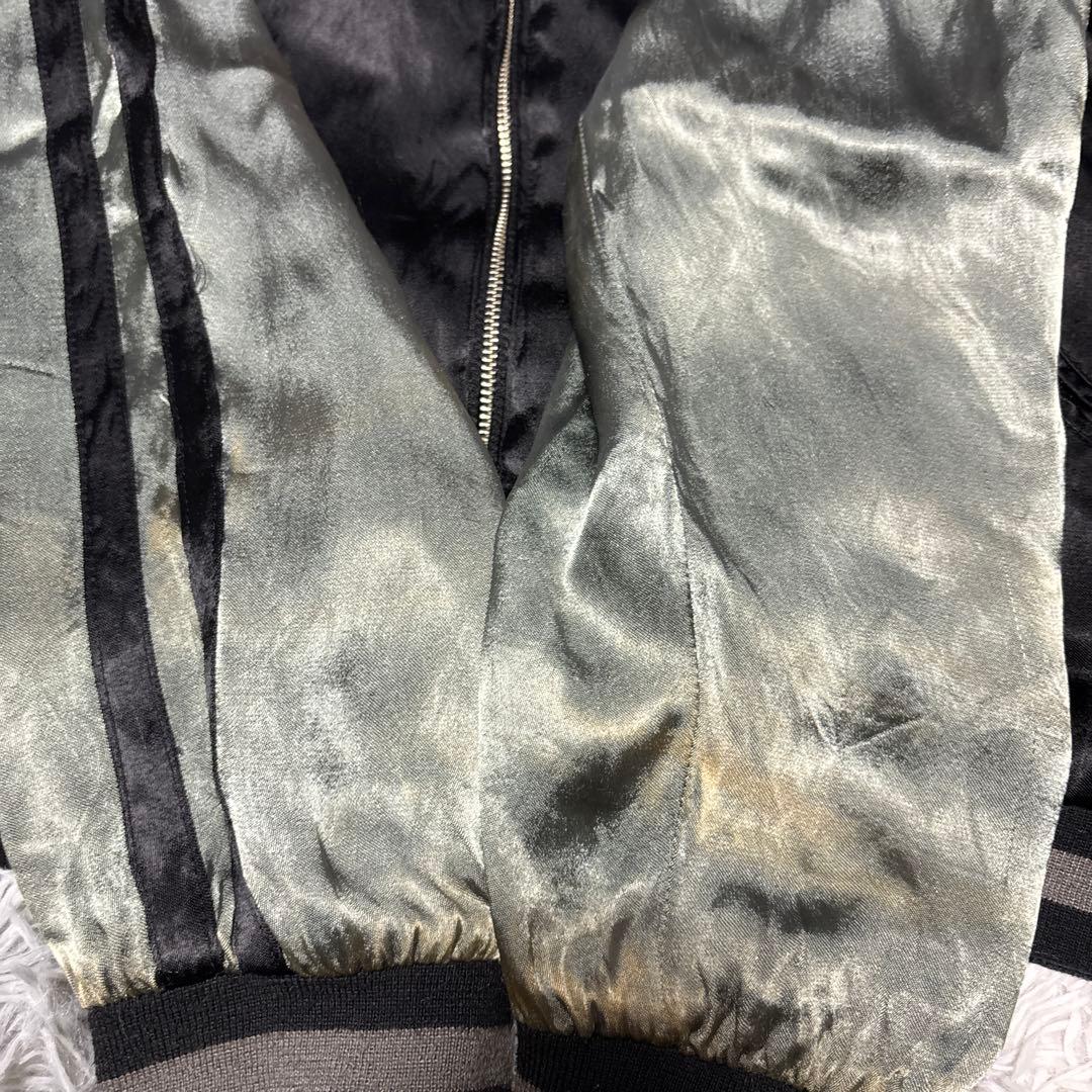 【希少】エヴァンゲリオン × 錦 サテン リバーシブルスカジャン 綾波レイ　XL