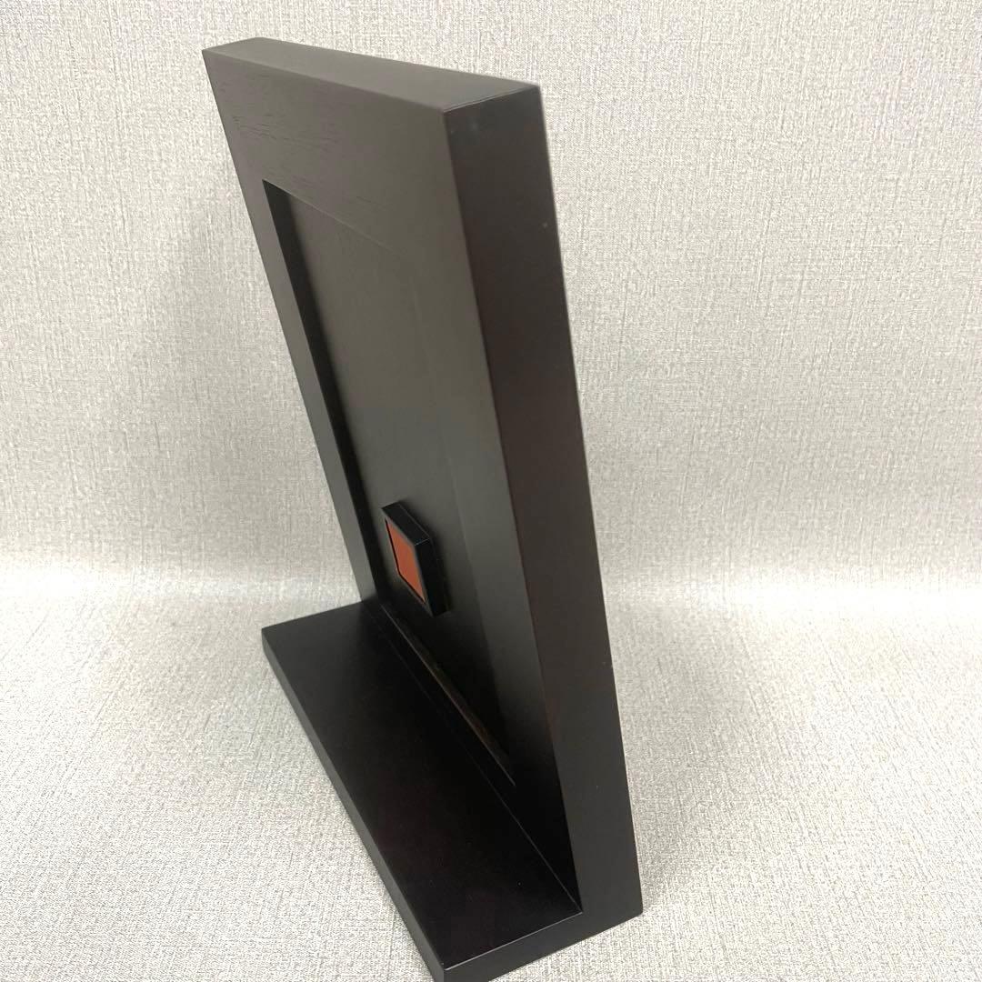 【H】Hermes エルメス レザー×ウッド フォトフレーム プレイヤード