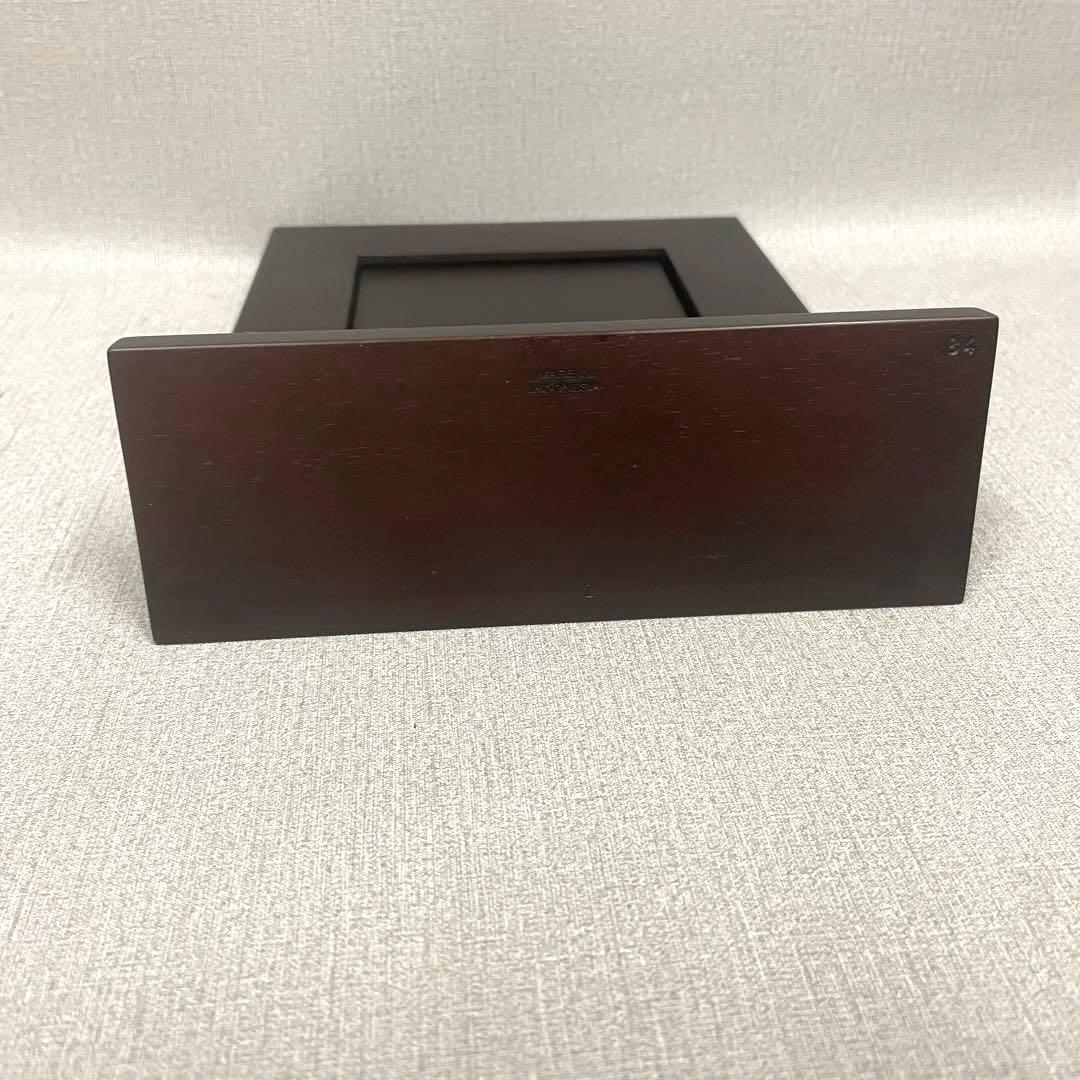 【H】Hermes エルメス レザー×ウッド フォトフレーム プレイヤード