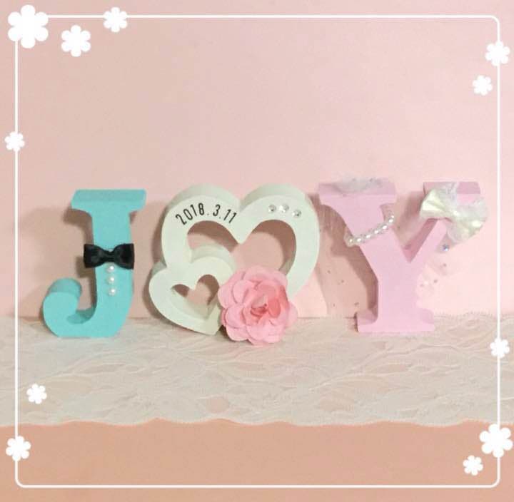 ゆきち様確認用♡ウエディングバージョン・イニシャルオブジェ