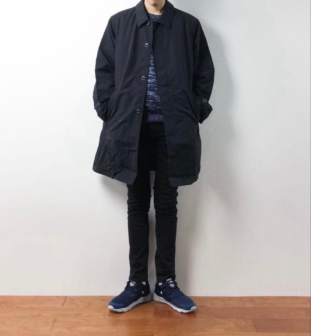 廃盤 L モンベル ダウンライナーコート ステンカラーコート 2way