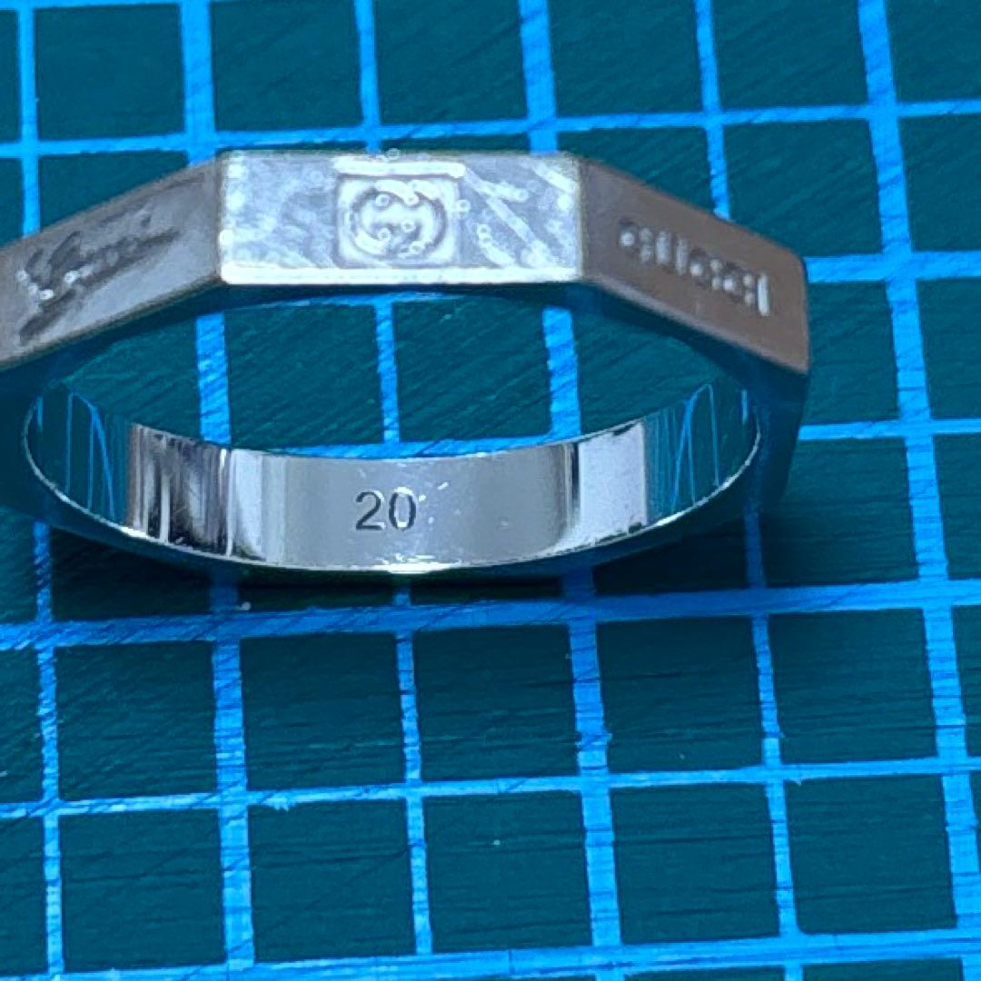 GUCCI グッチ　ロゴリング　サイズ20号