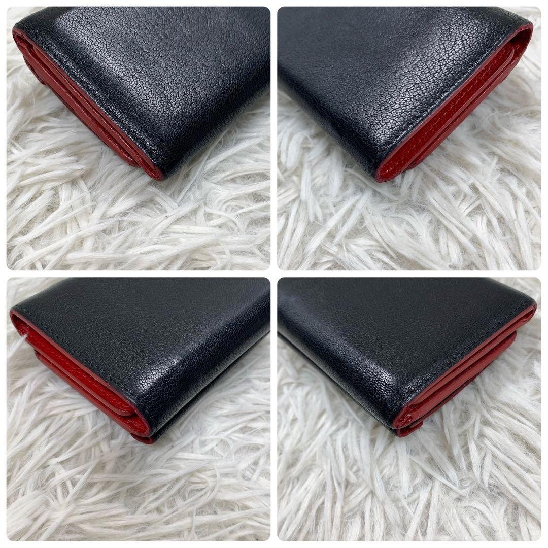 【✨美品✨】ミュウミュウ 三つ折り財布 マドラス ラブレター ブラック