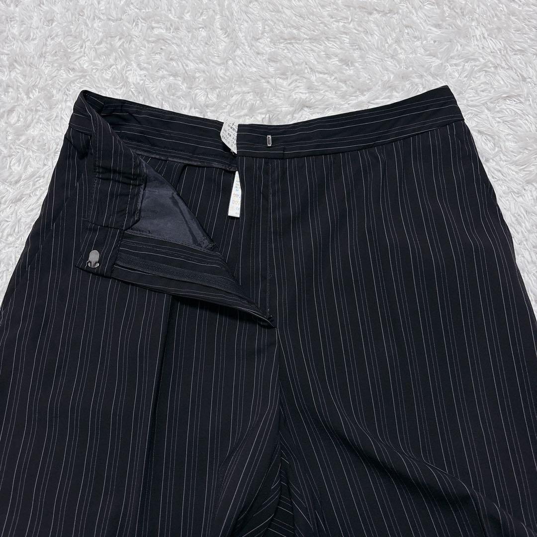 白タグ✨MaxMara マックスマーラ パンツスーツ ピンストライプ 黒 38