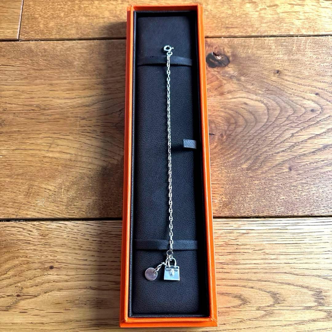 エルメスアミュレットバーキン ブレスレット シルバー SV925 レディース