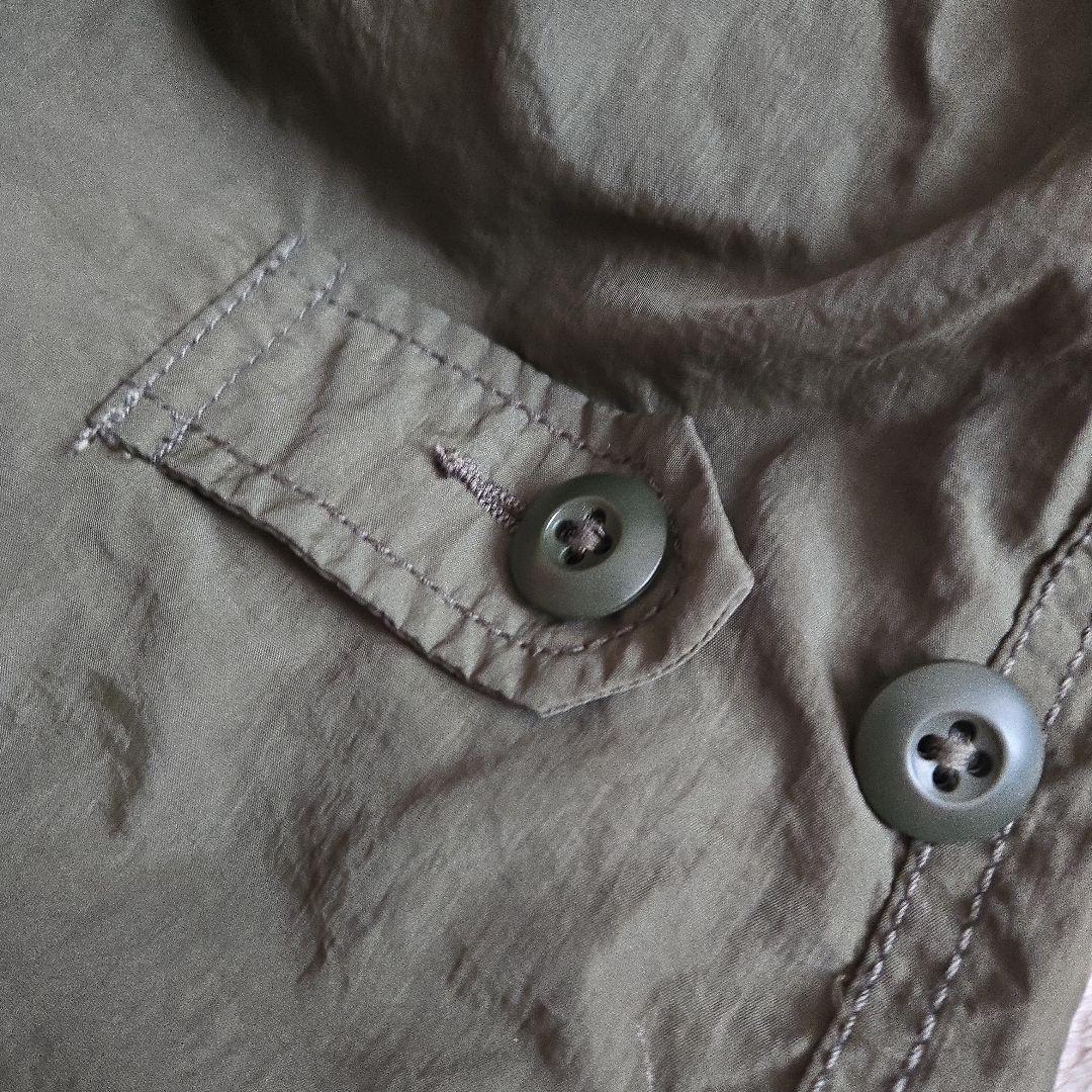 BEAMS BOY/ ナイロンミリタリージャケット オリーブ