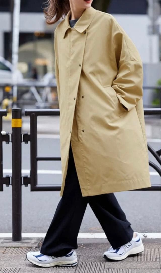 25SS フレームワーク 撥水ポンチョトレンチコート　38 ベージュ