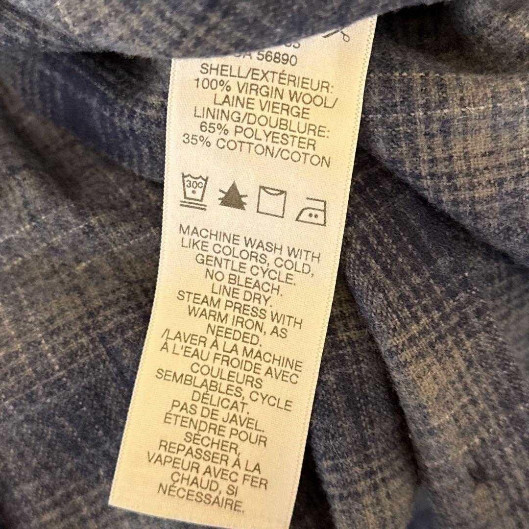 や*ず様 ペンドルトン ボードシャツ L ウール チェック ブルー グレー　メン