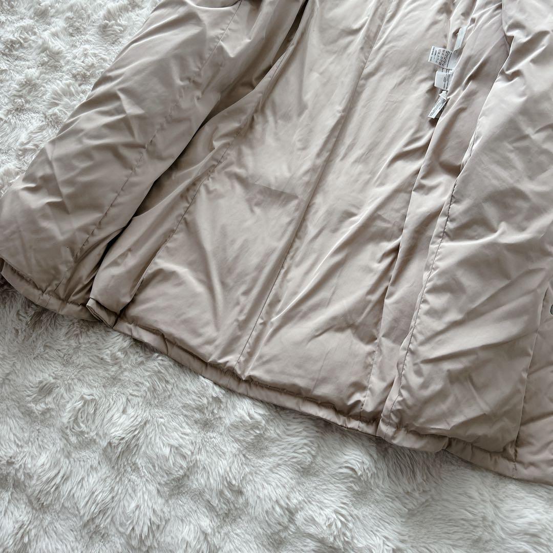 大きいLサイズ✨マックスマーラ★ラビットファー ダウンコート ピンクベージュ