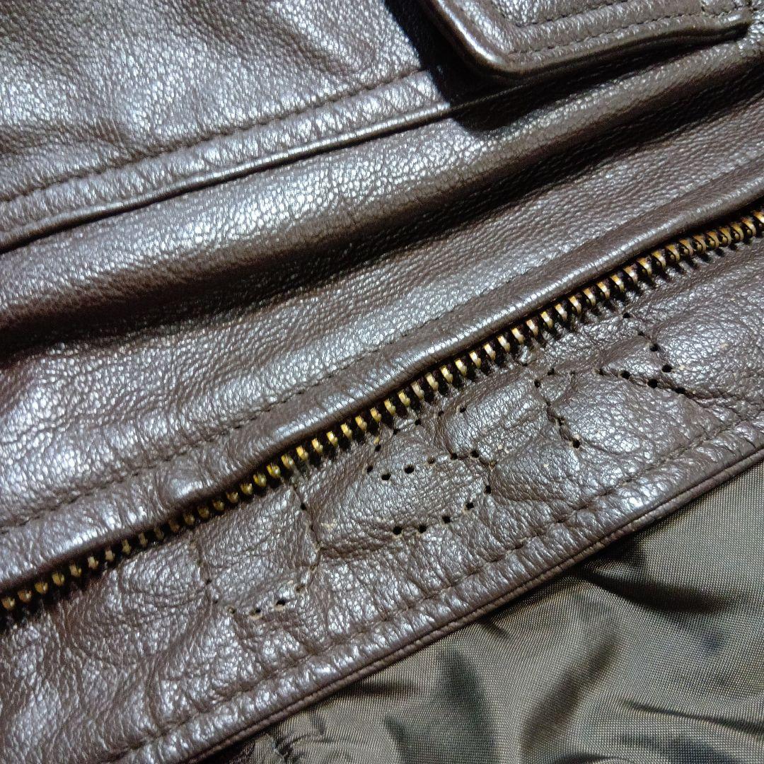 k*3様 米軍実物 G-1フライトジャケット レザージャケット 茶ボア ゴートハ