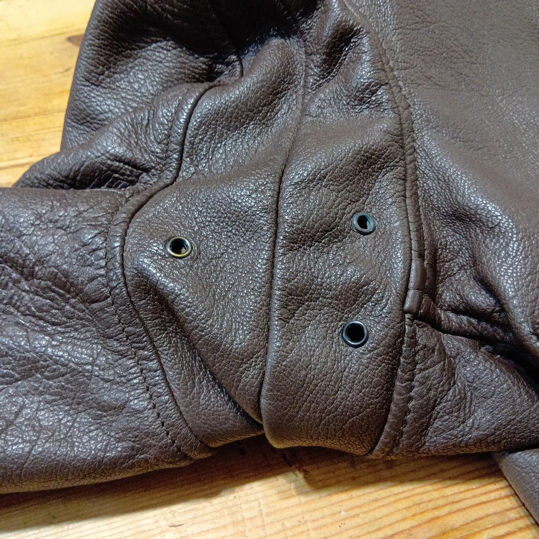 k*3様 米軍実物 G-1フライトジャケット レザージャケット 茶ボア ゴートハ