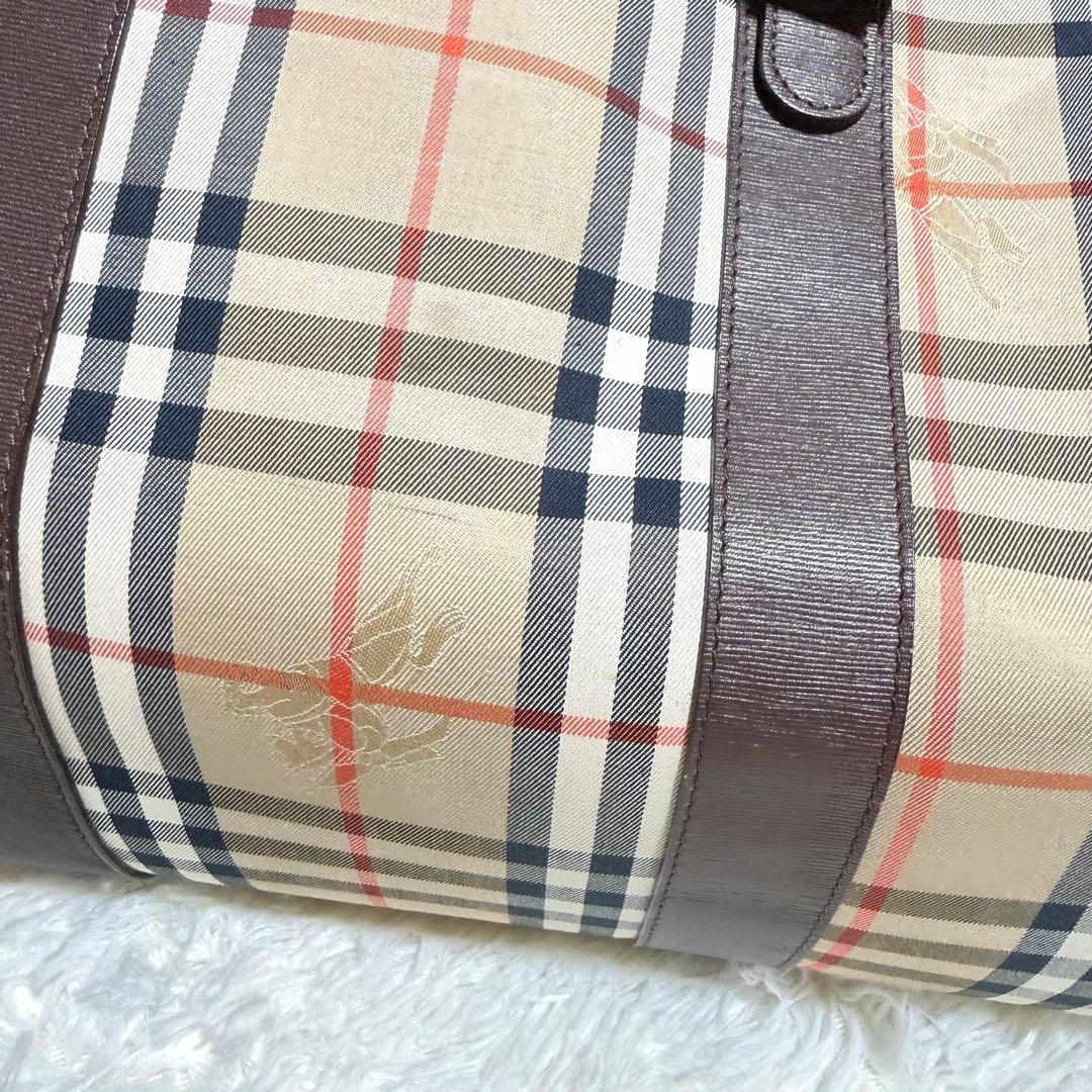 【値下げ中】Burberry ボストンバッグ 大容量 ノヴァチェック バーバリー