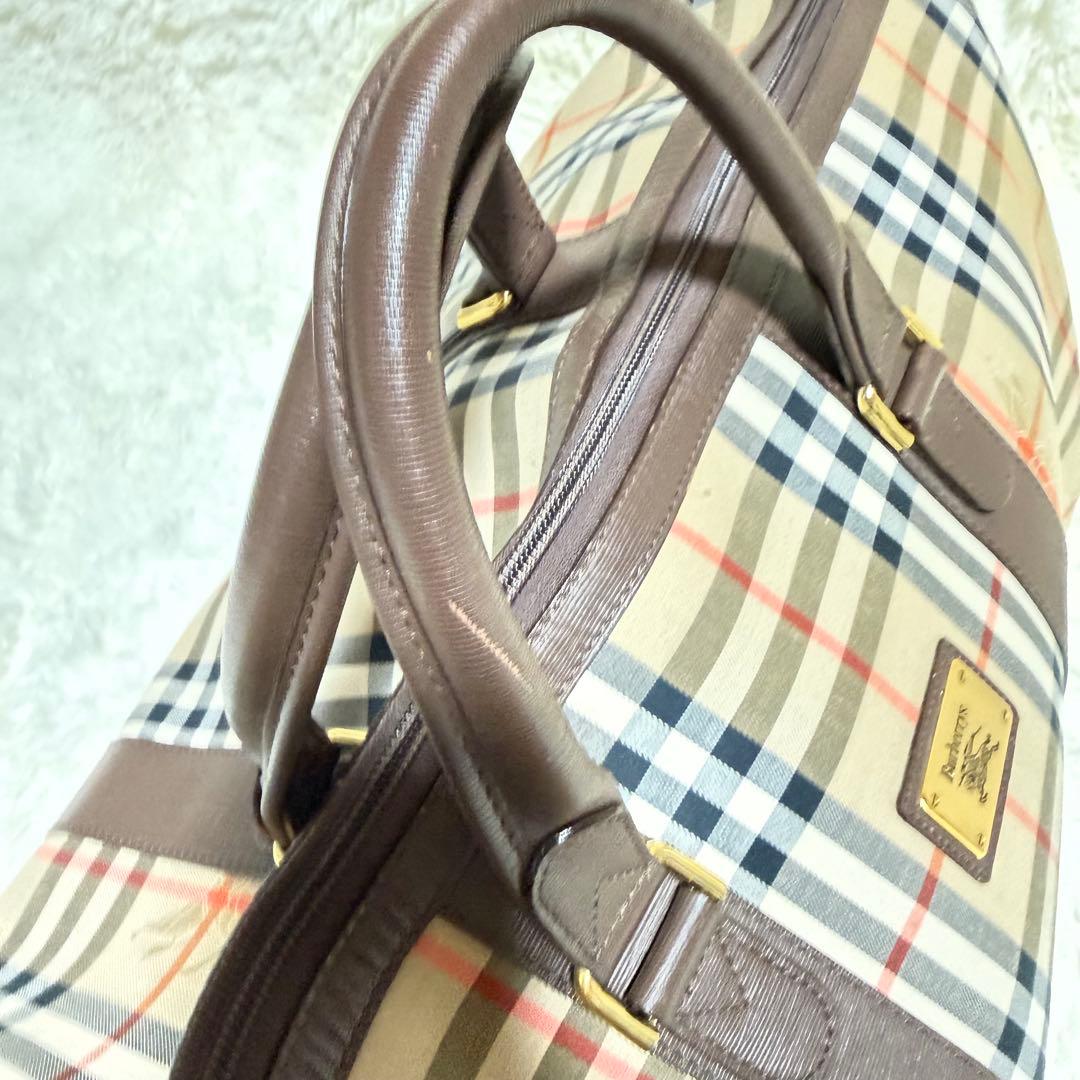 【値下げ中】Burberry ボストンバッグ 大容量 ノヴァチェック バーバリー